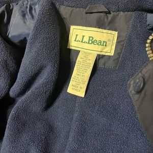 L.L. Bean toddler snowsuit bunting navy